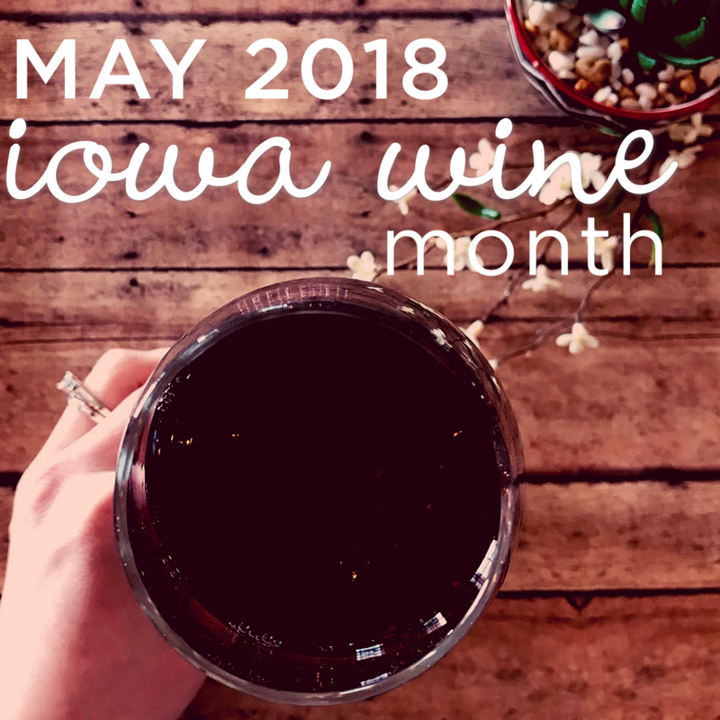 Iowa Wine Month Post Or Header graphic